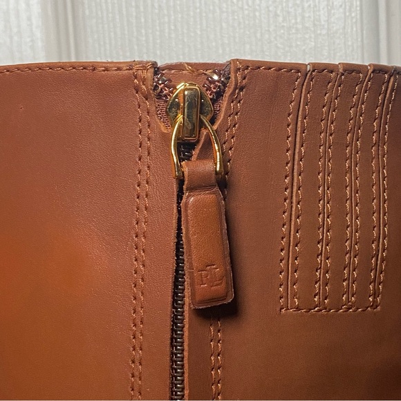 Lauren Ralph Lauren Makenna Leather Riding Boot Size 6 - Picture 6 of 13